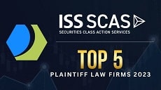ISS SCAS Top 5 Plaintiff Law Firms badge